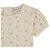 Tee Shirt Pointelle Imprime - Fantasia