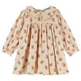 Robe ample col volant - Fleurs des bois