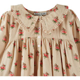 Robe ample col volant - Fleurs des bois