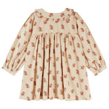 Robe ample col volant - Fleurs des bois