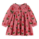 Robe ample col volant - Grande tulipe