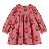 Robe ample col volant - Grande tulipe