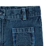 Pantalon poches brodees denim - Denim