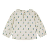 Blouse jersey imp col fleur - Scarlet