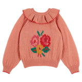 Cardigan jacquard place - Blush
