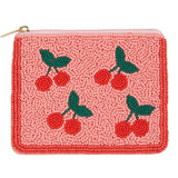 Pochette perles cerise - Cerise