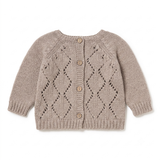 Arian openwork knit sweater - toasted