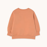 Flowers Eyes Graphic Sweatshirt - Light Rust