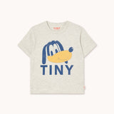 Tiny Dog Graphic Tee - Light Cream Heather