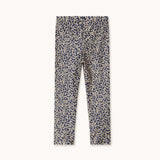 Small Flowers Shiny Pant - Navy
