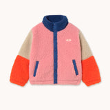 Color Block Polar Sherpa Jacket - Dark Blue