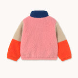 Color Block Polar Sherpa Jacket - Dark Blue