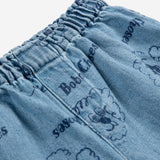 Baby Pickles The Dog all over denim short - Prussian Blue