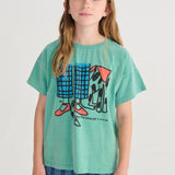 Dog Friendship T-shirt - Green