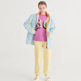 Spring Letters T-shirt - Purple