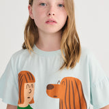 Friends In A Pickle T-shirt - Light Blue