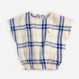 Fun Tartan woven top - Offwhite