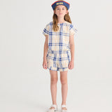 Fun Tartan woven top - Offwhite