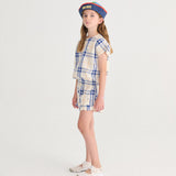 Fun Tartan woven top - Offwhite