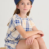 Fun Tartan woven top - Offwhite