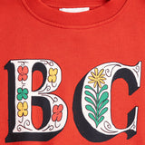 Spring Letters sweartshirt - Red