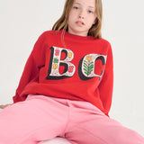 Spring Letters sweartshirt - Red