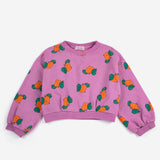Tangerine all over cropped sweatshirt - Purple
