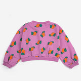 Tangerine all over cropped sweatshirt - Purple