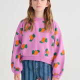 Tangerine all over cropped sweatshirt - Purple