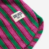 Striped terry cloth shorts - Purple
