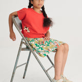 Color Herbalist all over woven skirt - Offwhite