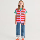Pickles The Dog Striped denim pants - Navy Blue