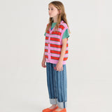 Pickles The Dog Striped denim pants - Navy Blue
