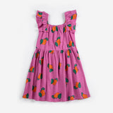 Tangerine all over ruffled dress - Purple