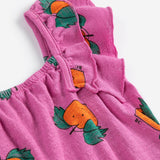 Tangerine all over ruffled dress - Purple