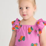 Tangerine all over ruffled dress - Purple