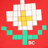 Pixel Daisy swimsuit - Red