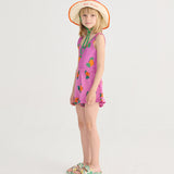 Tangerine all over swimsuit - Purple