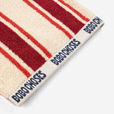 Bobo Choses Striped beach towel - Red