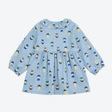 Game Pawns all over light denim dress Light Blue