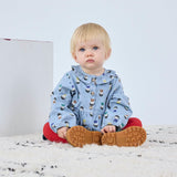 Game Pawns all over light denim dress Light Blue