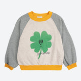 Lucky Clover ranglan sweatshirt Heather Grey