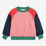 Tic Tac Toe color block sweatshirt Multicolor