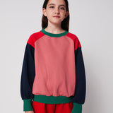 Tic Tac Toe color block sweatshirt Multicolor