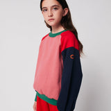 Tic Tac Toe color block sweatshirt Multicolor