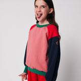 Tic Tac Toe color block sweatshirt Multicolor