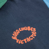 Tic Tac Toe Color Block Hoodie - Multicolor