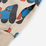 Doggy Mate All Over Zipped Hoodie - Offwhite