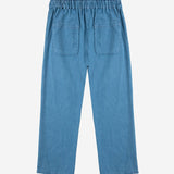 Roll The Dice Light Denim Pants - Navy Blue