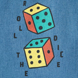 Roll The Dice Light Denim Pants - Navy Blue